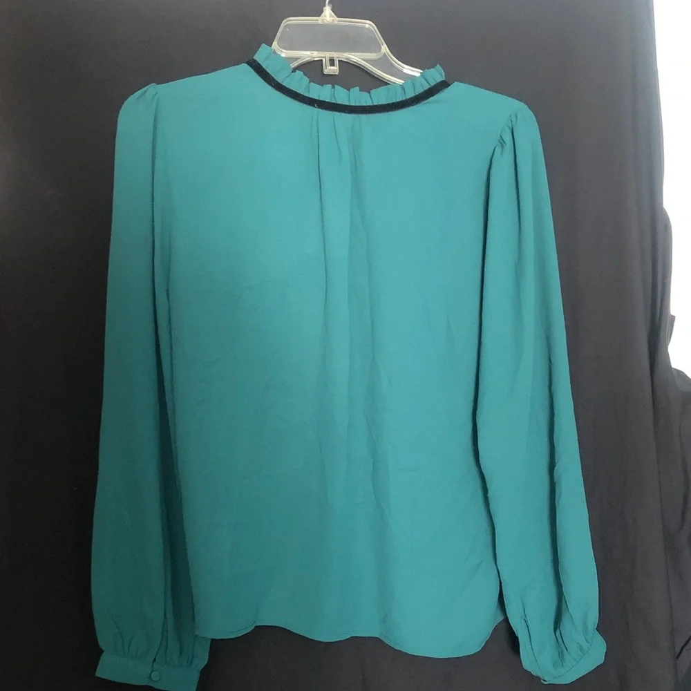 J Crew dress / professional top hunter green black velvet small new with tags